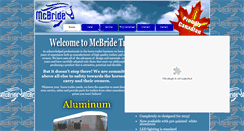 Desktop Screenshot of mcbridetrailers.com