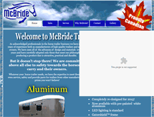 Tablet Screenshot of mcbridetrailers.com